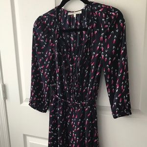 Belted midi dress